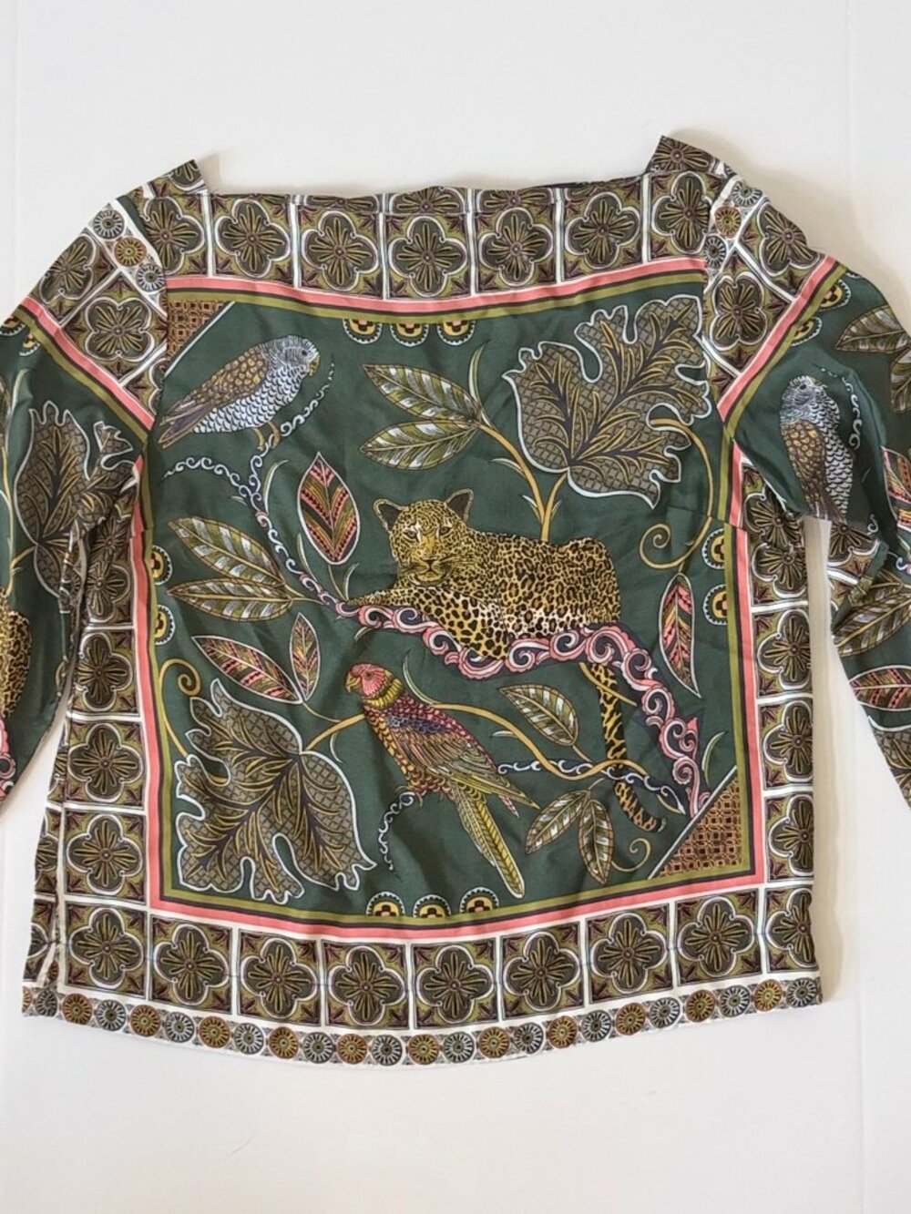 J.Crew Statement Jungle Print Blouse – Size S